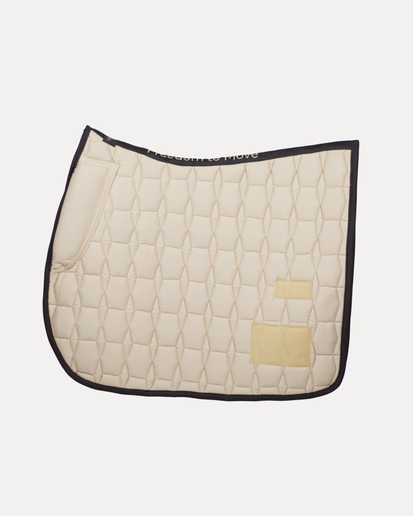 Creamstone Cotton Valore Jumping Wither Relief Saddle Pad – Anatomical Saddle Pad with Velcro Show Numbers