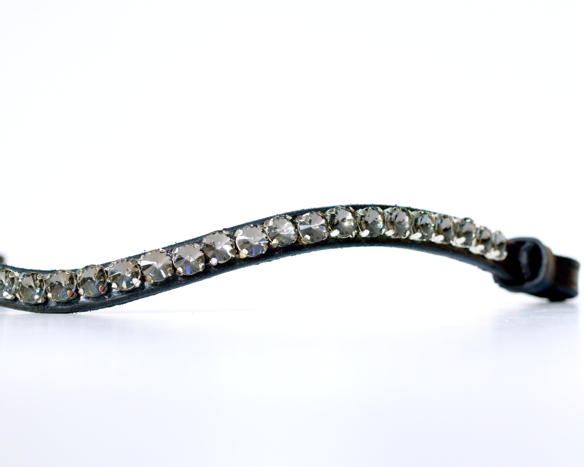 Black Browband · Black Diamond Crystals · U-Shape