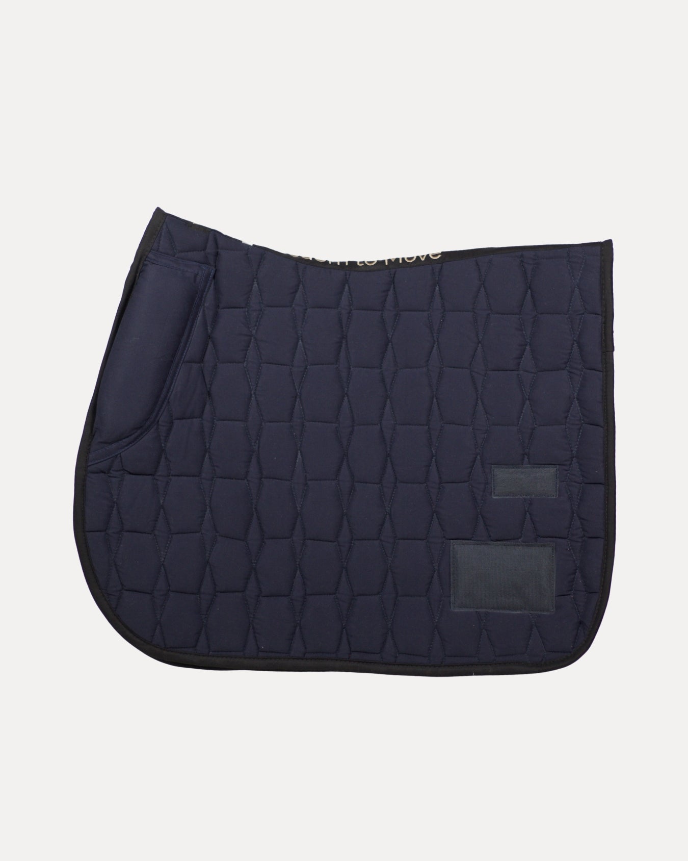 Midnight Navy Cotton Valore Jumping Wither Relief Saddle Pad – Anatomical Saddle Pad with Velcro Show Numbers