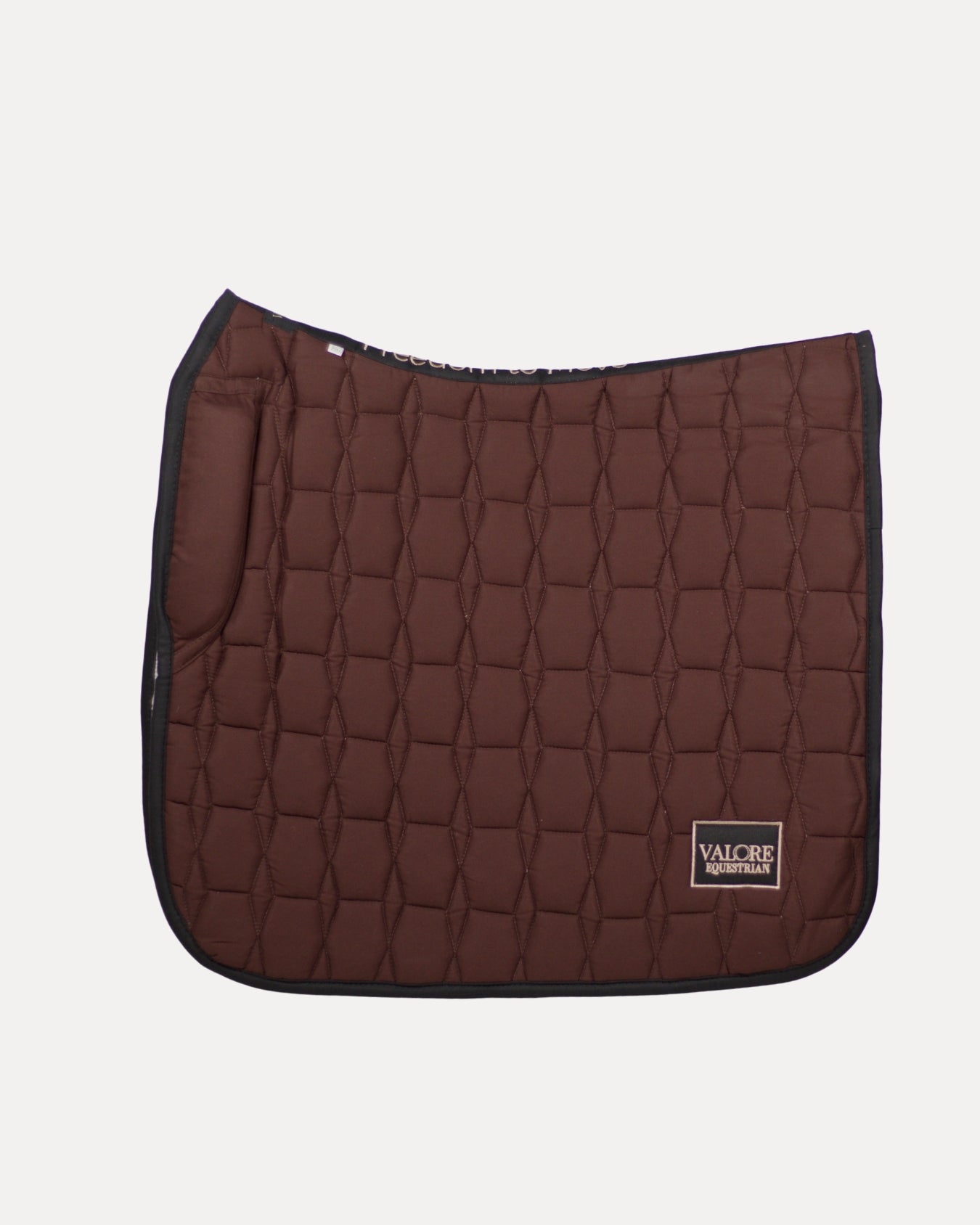 Chocolate Velvet Valore Dressage Wither Relief Saddle Pad – Anatomical Saddle Pad for Comfort and Freedom
