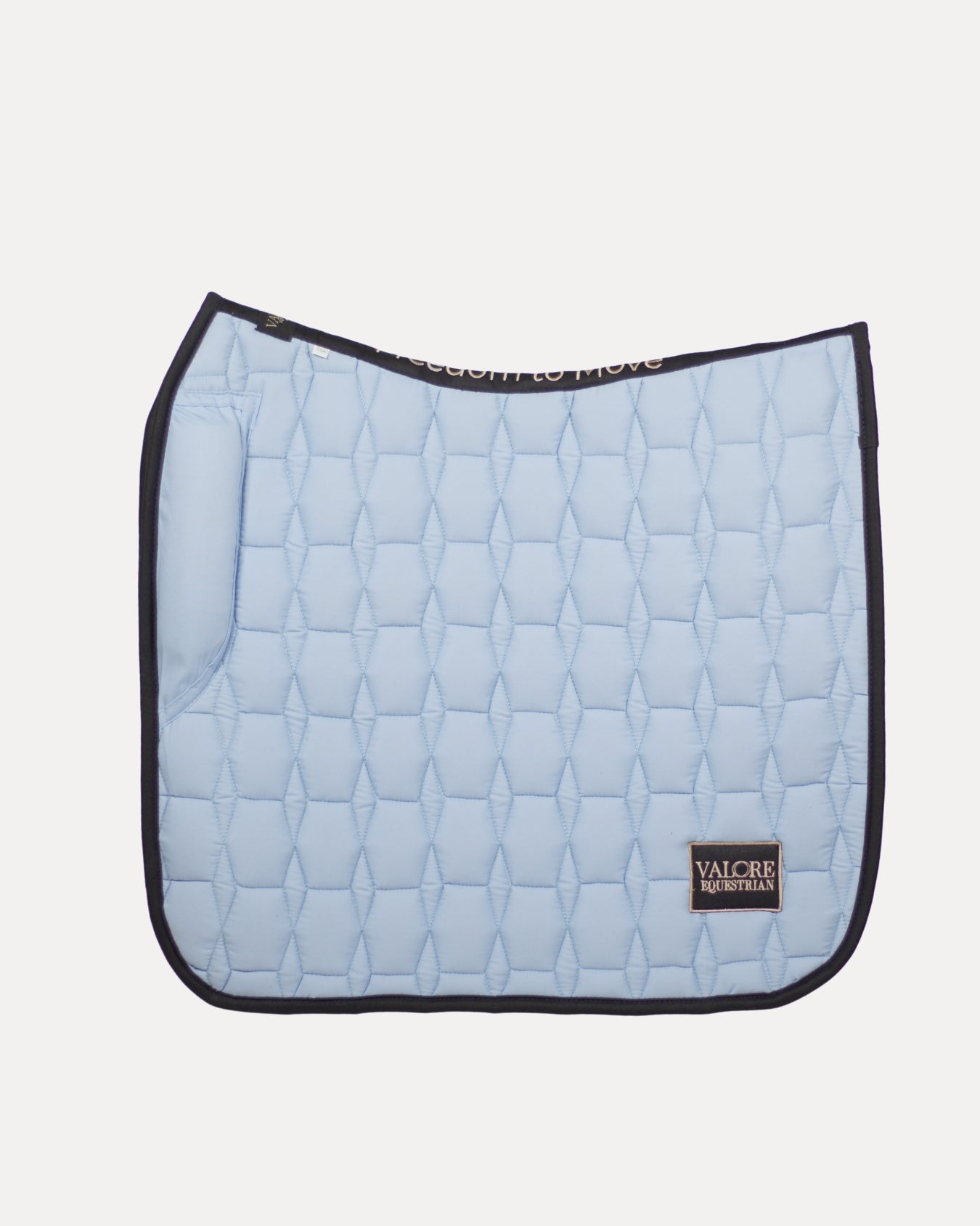 Frosted Sky Cotton Valore Dressage Wither Relief Saddle Pad – Anatomical Saddle Pad for Comfort and Freedom