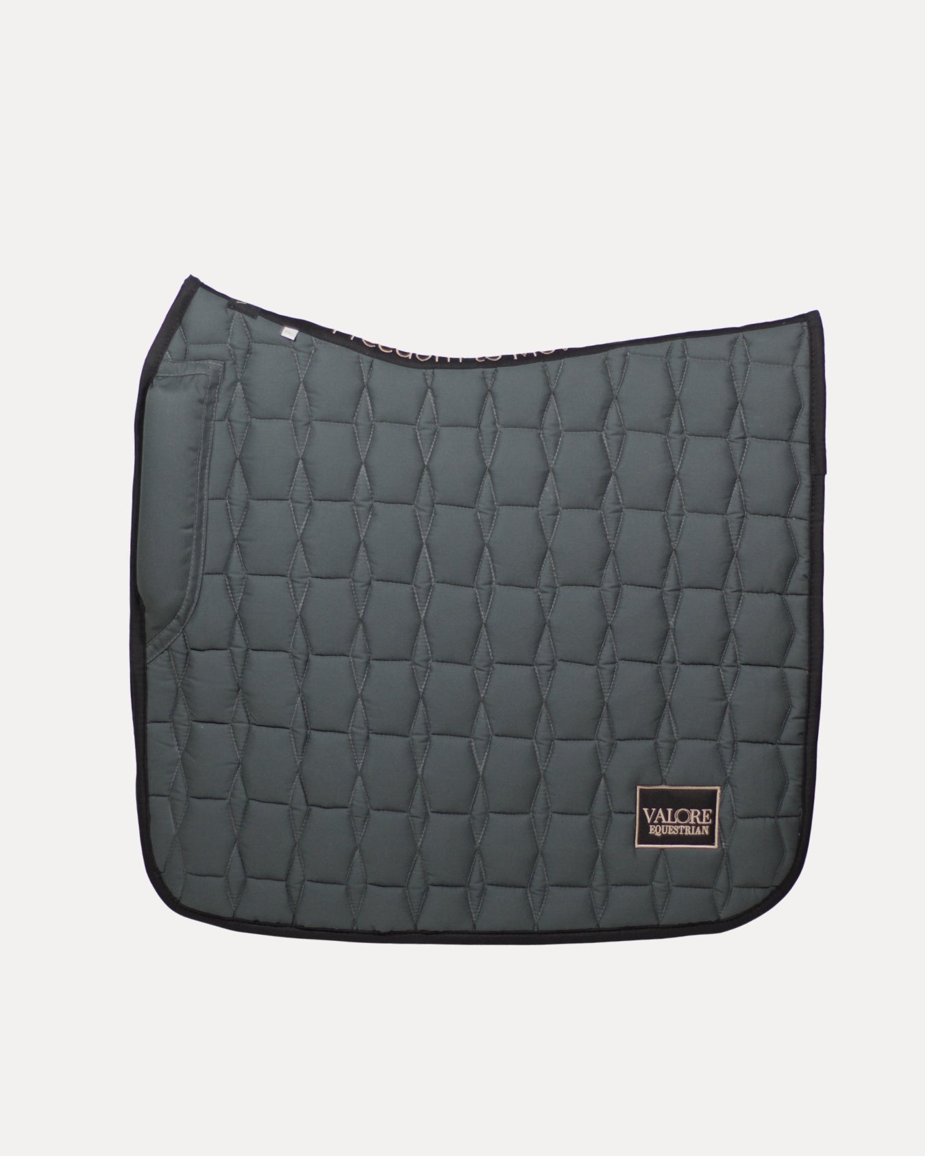 Slate Forest Cotton Valore Dressage Wither Relief Saddle Pad – Anatomical Saddle Pad for Comfort and Freedom