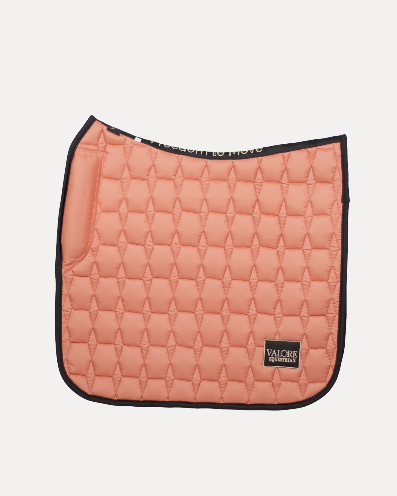 Sunset Coral Cotton Valore Dressage Wither Relief Saddle Pad – Anatomical Saddle Pad for Comfort and Freedom