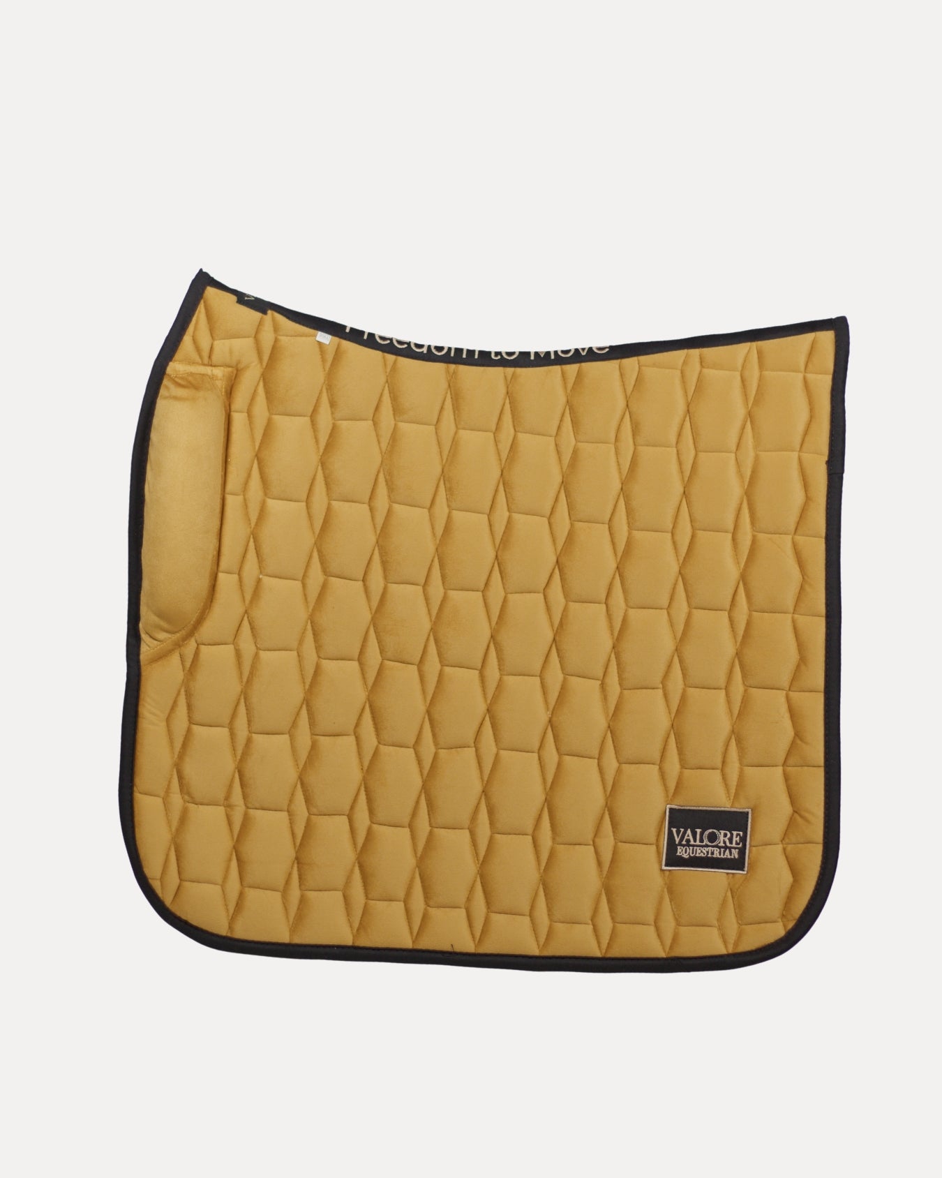 Golden Meadow Velvet Valore Dressage Wither Relief Saddle Pad – Anatomical Saddle Pad for Comfort and Freedom