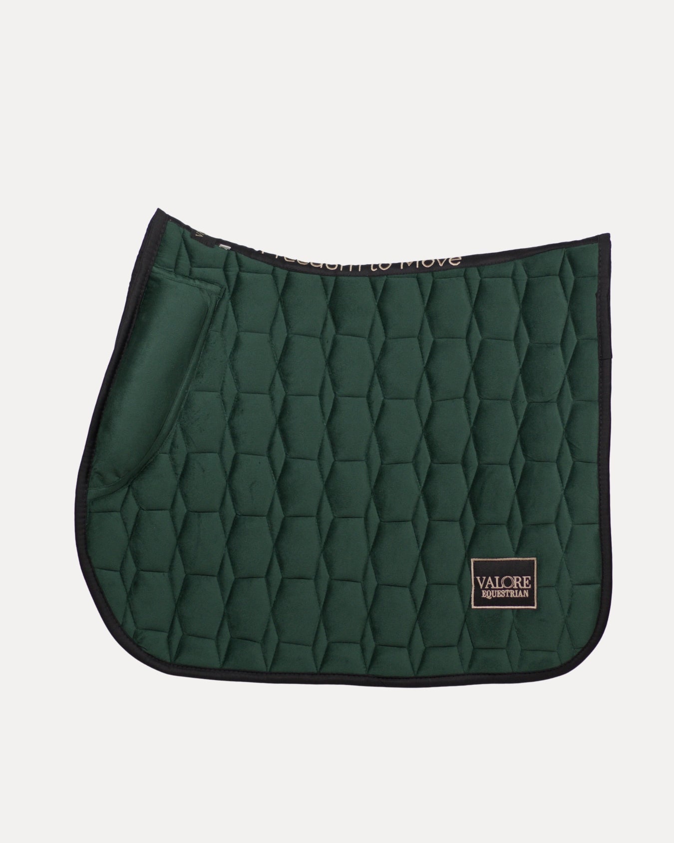 Emerald Dusk Velvet Valore Jumping Wither Relief Saddle Pad – Anatomical Saddle Pad for Comfort and Freedom
