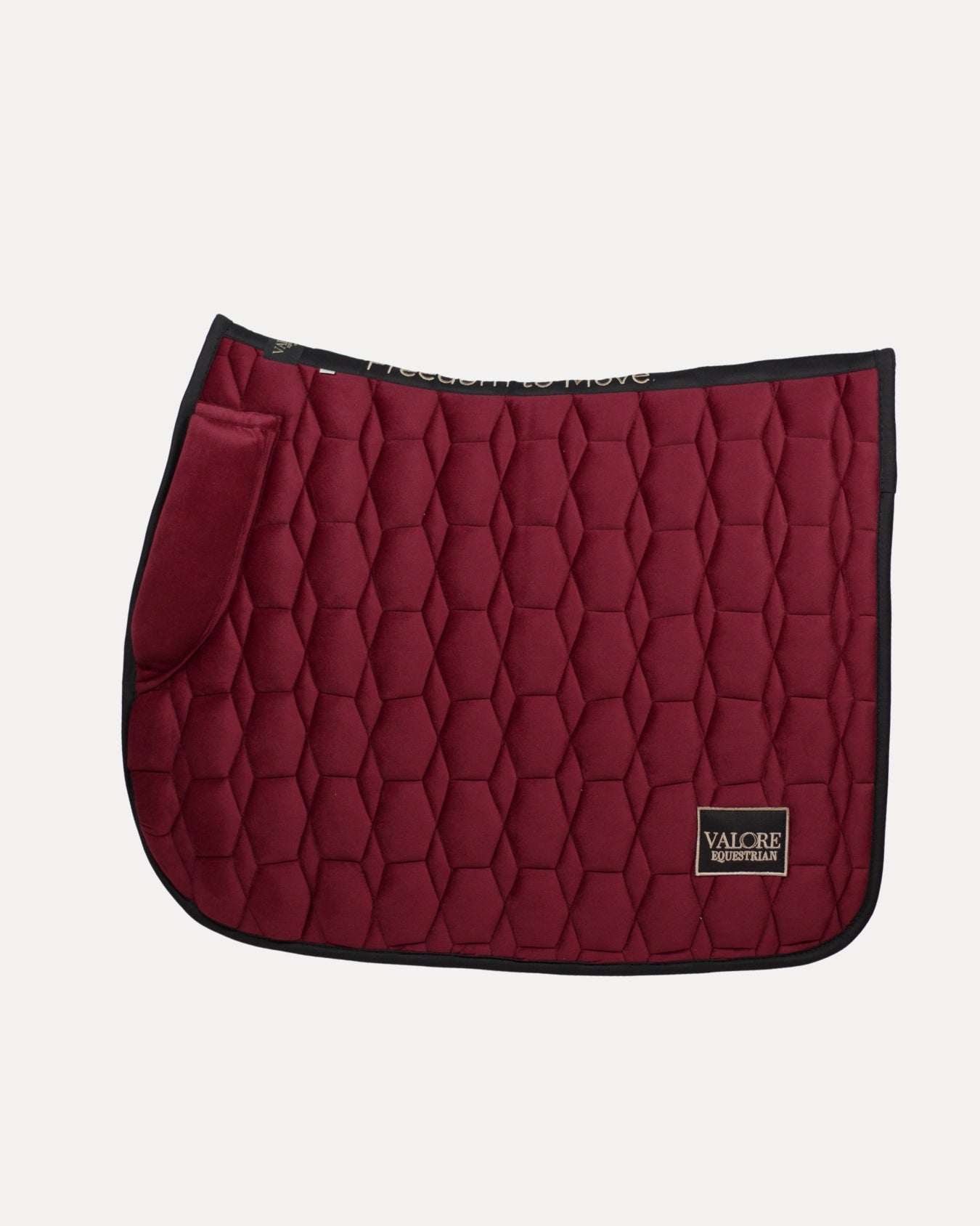 Bordeaux Velvet Valore Jumping Wither Relief Saddle Pad – Anatomical Saddle Pad for Comfort and Freedom