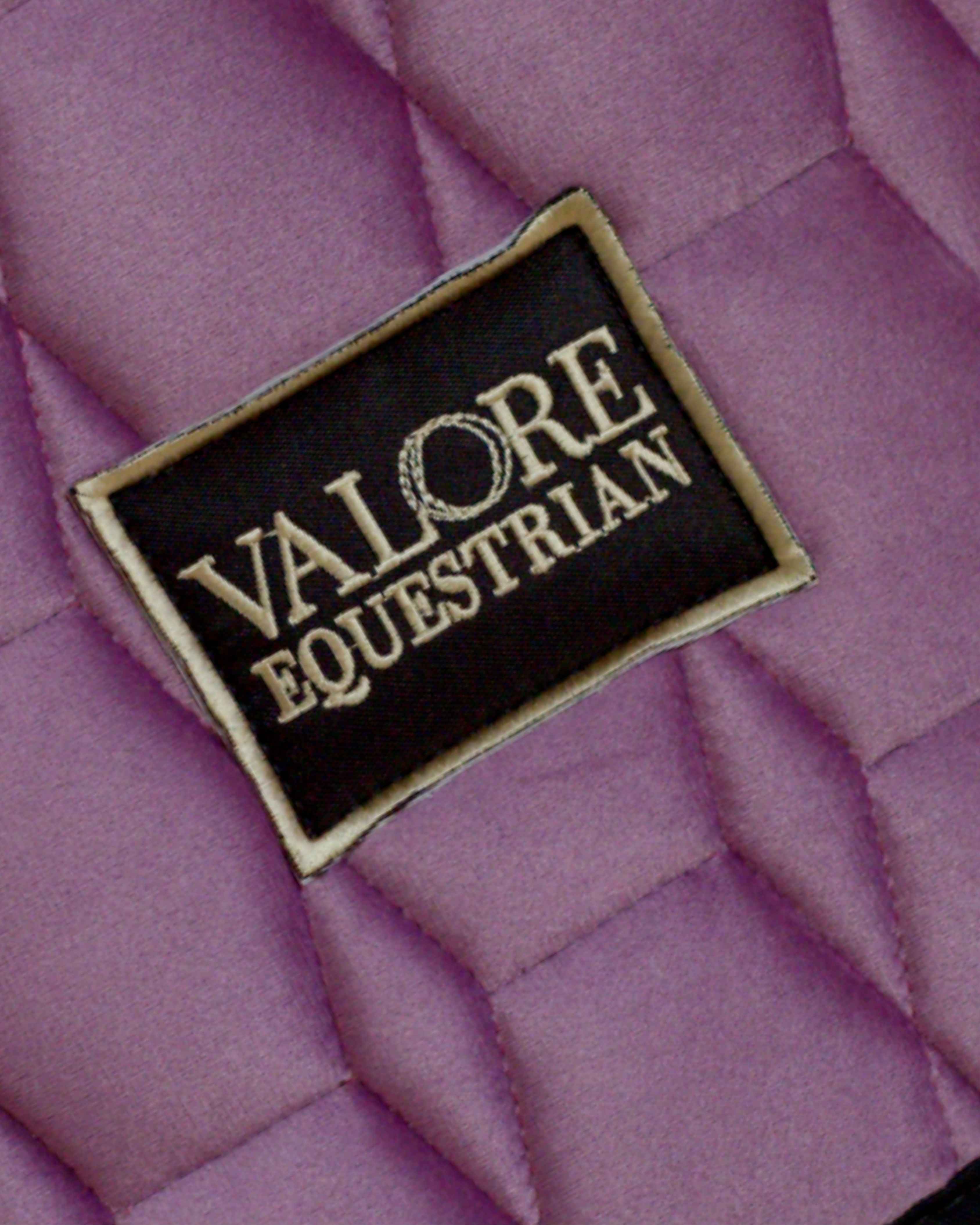 Lavender Haze Velvet Valore Dressage Wither Relief Saddle Pad – Anatomical Saddle Pad for Comfort and Freedom