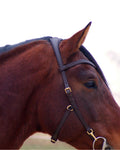 Zenith Freedom Bridle · Brown · Brass Quick Release Snap Hooks