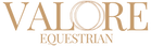 Valore Equestrian logo in gold on a white background